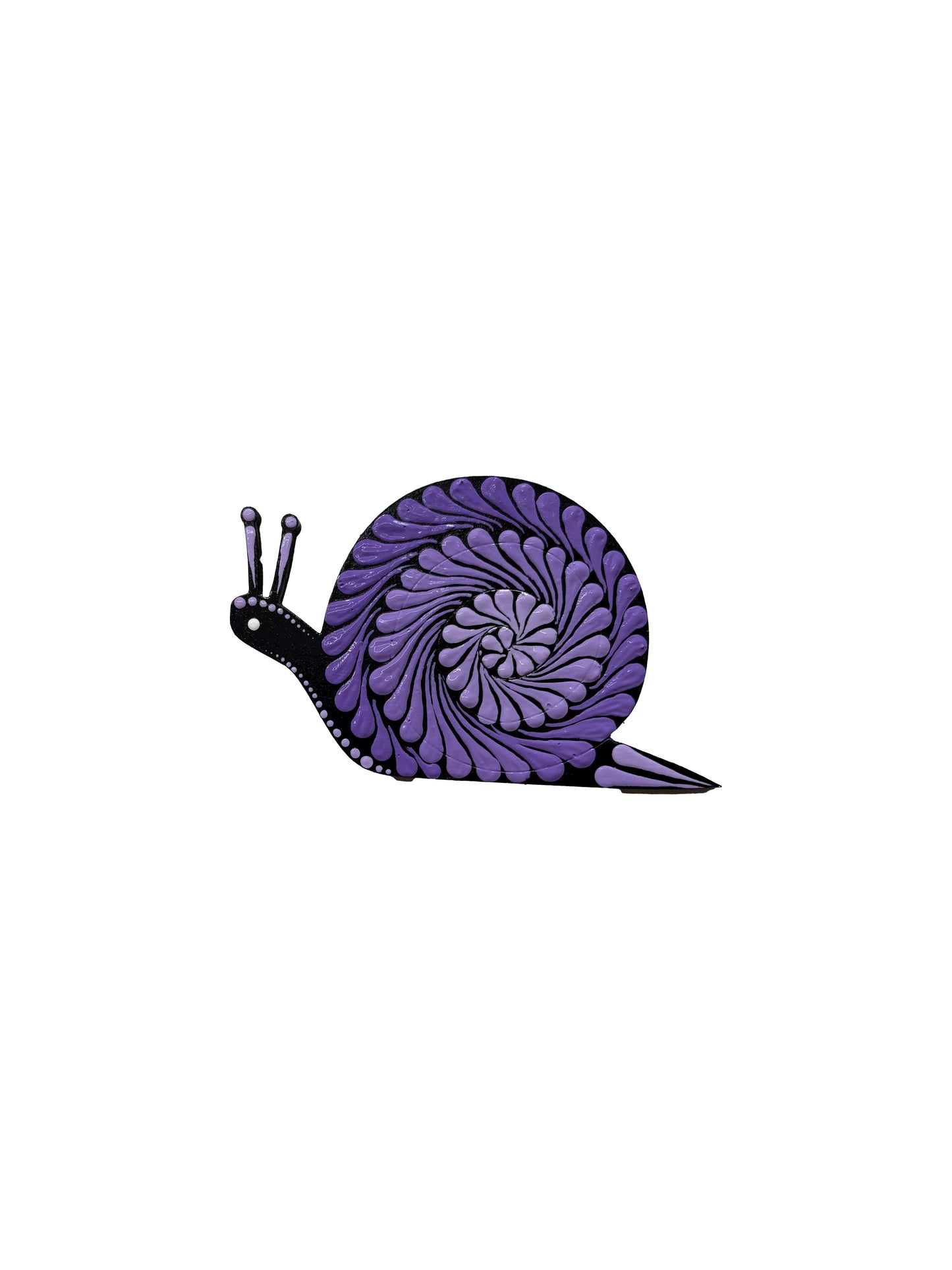 Whimsical Snails – Hand-Painted Mandala Dot Art Magnets