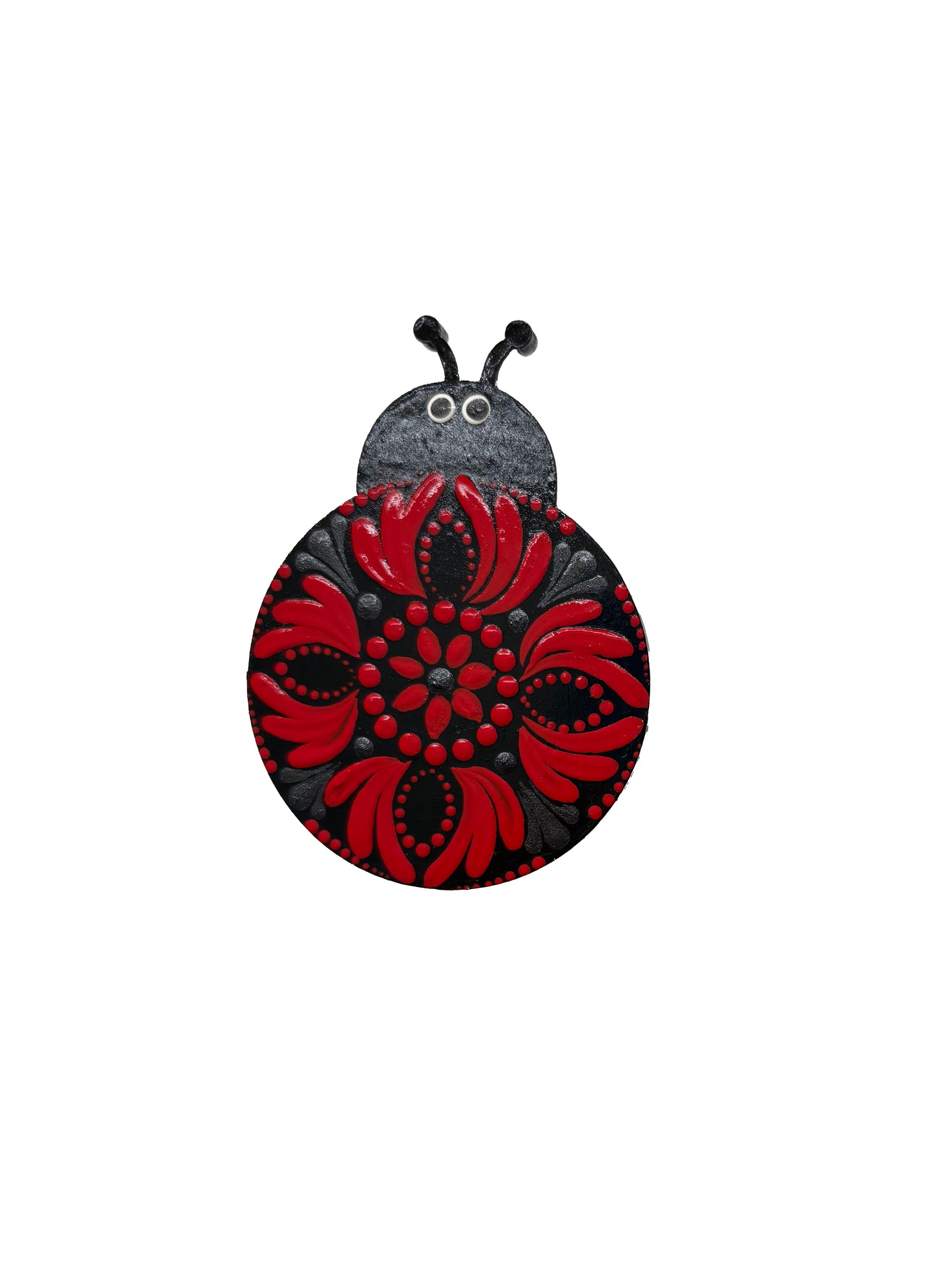 Ladybug Love – Handcrafted Mandala Dot Art Magnets