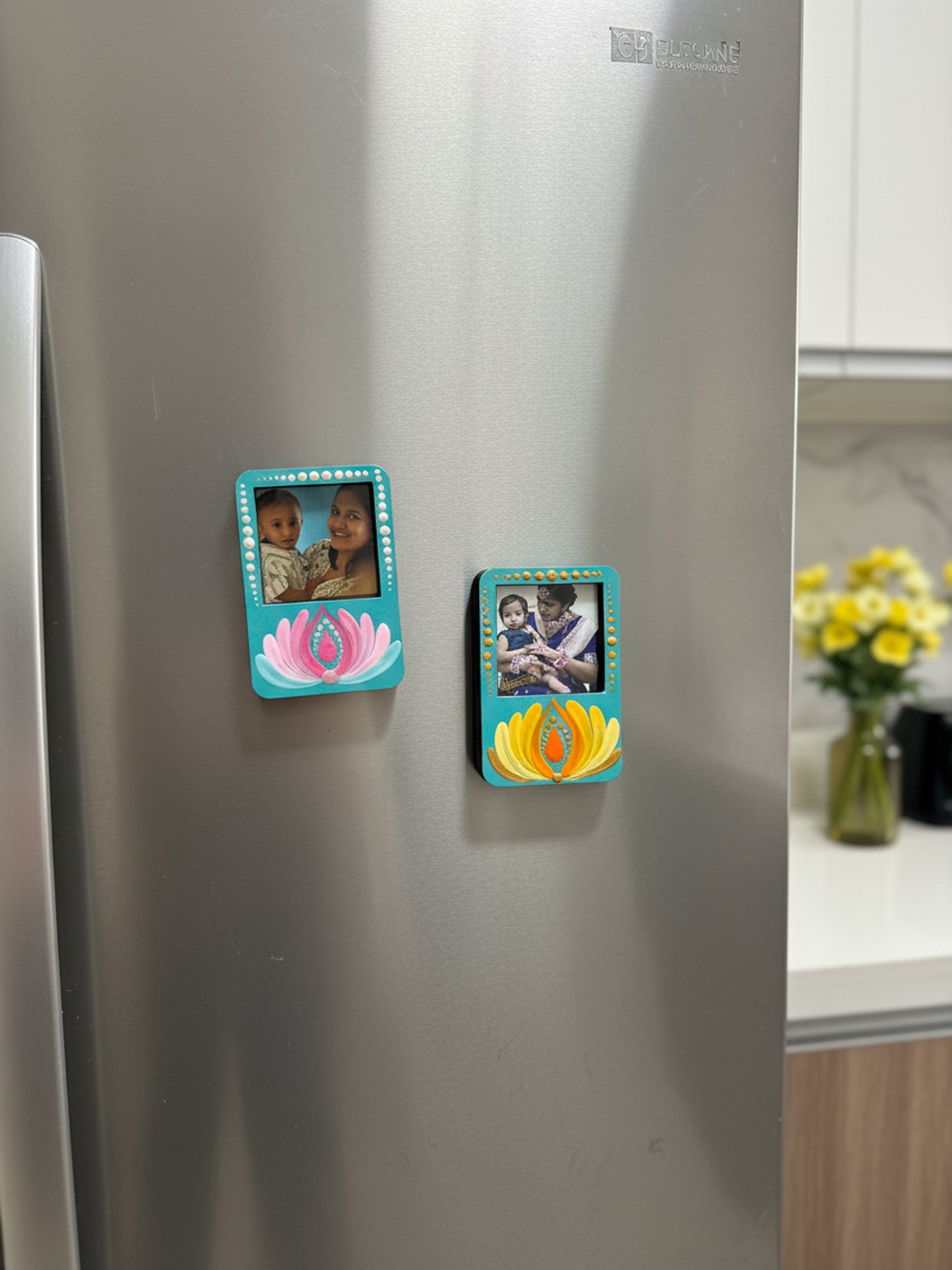 Handpainted Mandala Mini Frames – Cherished Memories in Bloom
