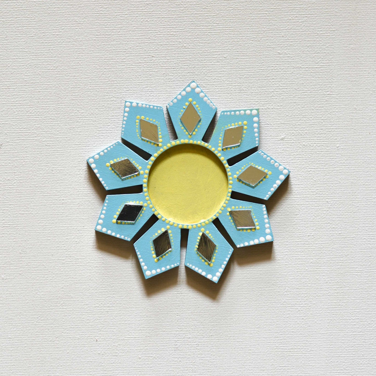 Tealight Holder Geometric Flower - Set Of 2