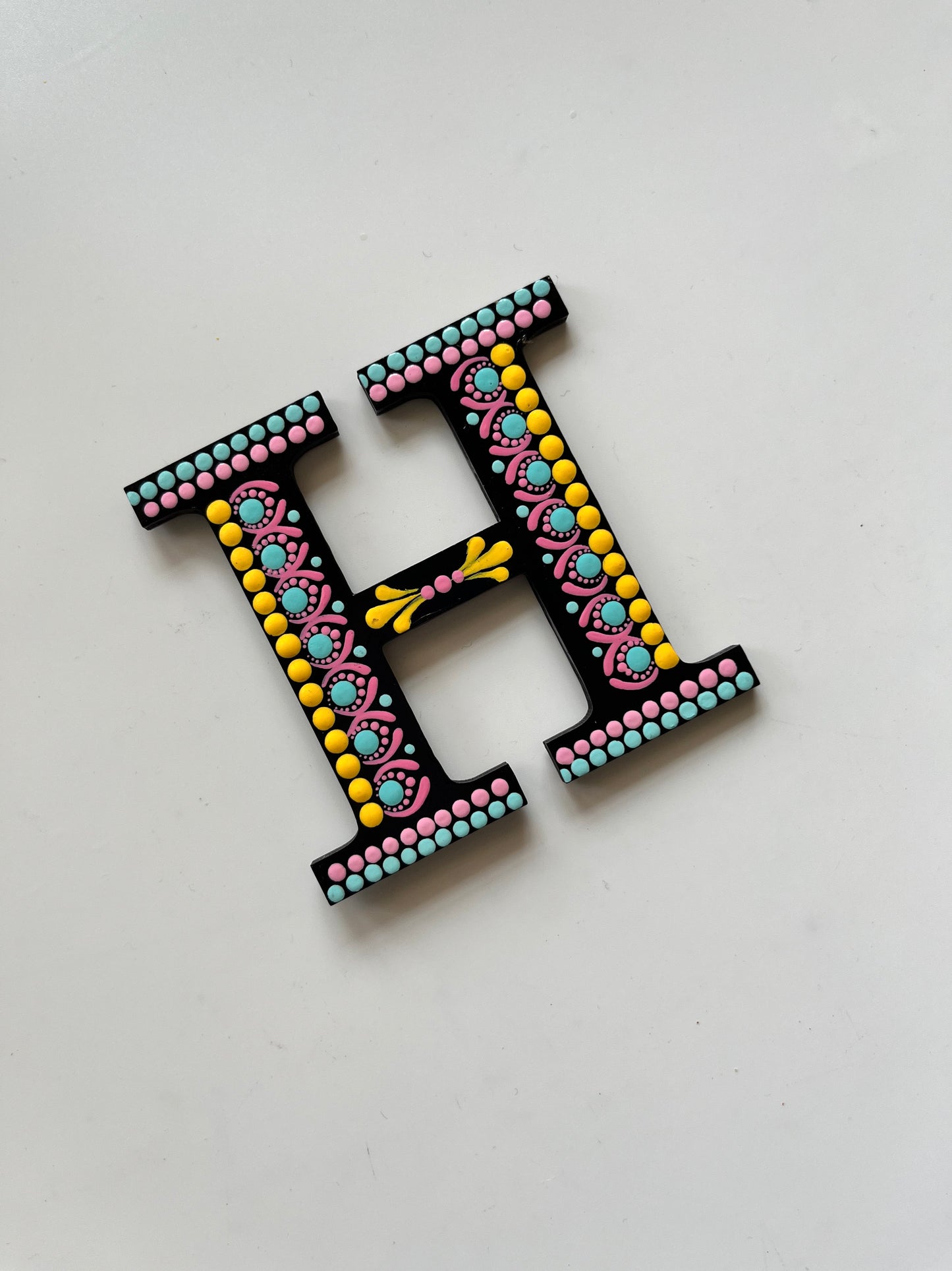 Handpainted Mandala Dot Art Alphabet ‘A to Z’ – Magnets