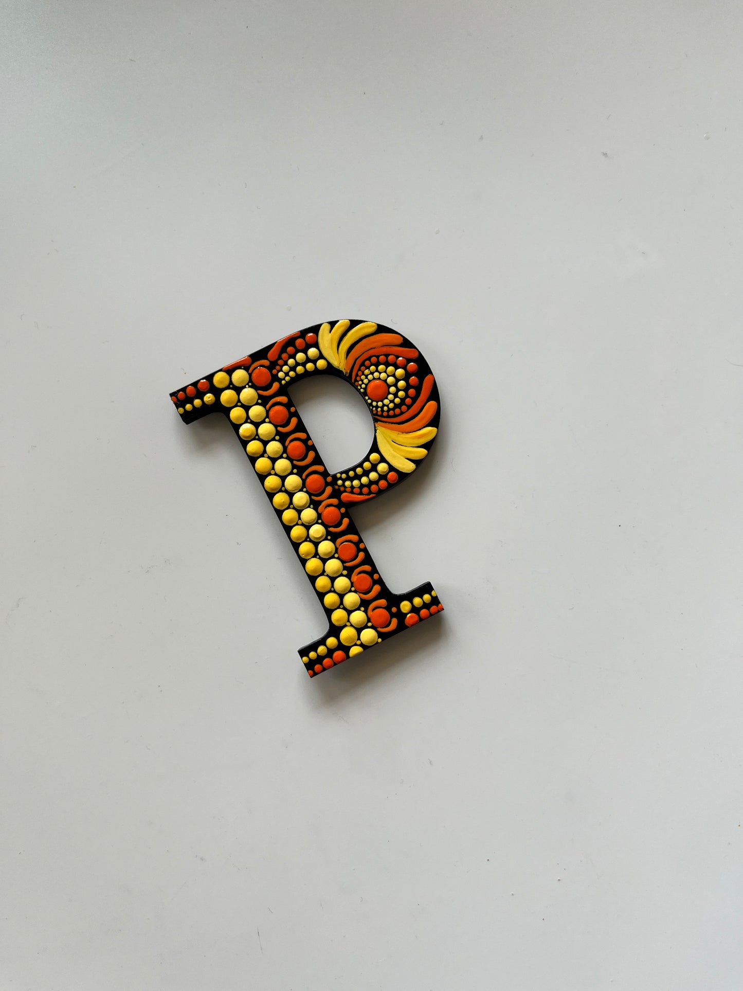 Handpainted Mandala Dot Art Alphabet ‘A to Z’ – Magnets