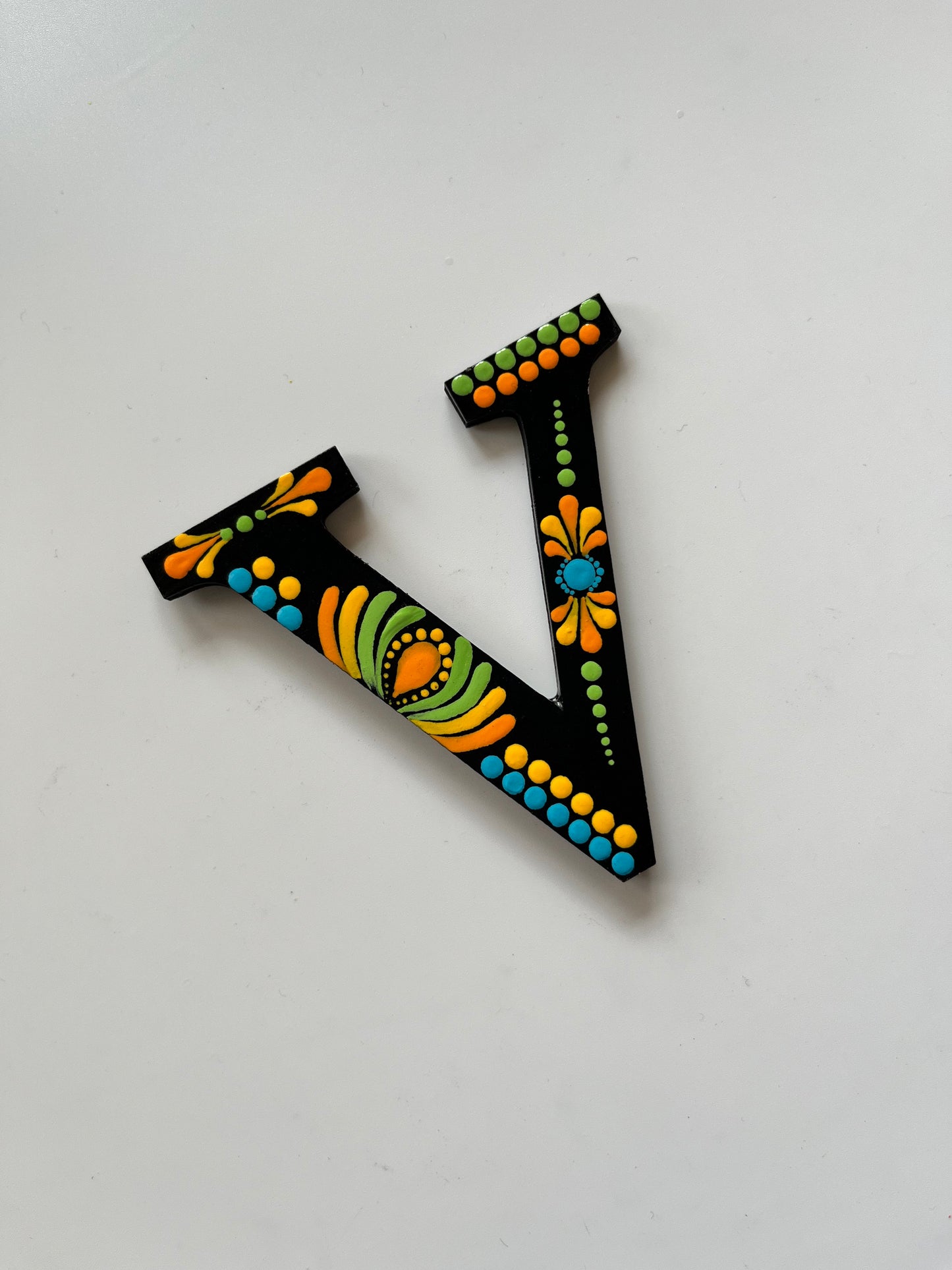 Handpainted Mandala Dot Art Alphabet ‘A to Z’ – Magnets
