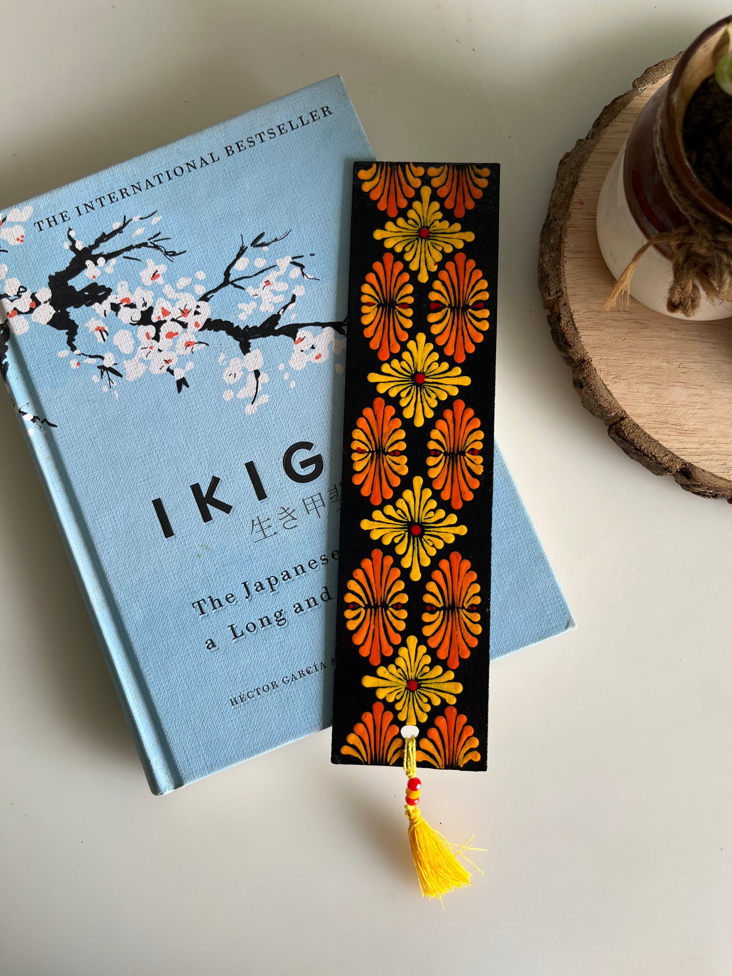 Dot Art Mandala Hand painted Bookmark