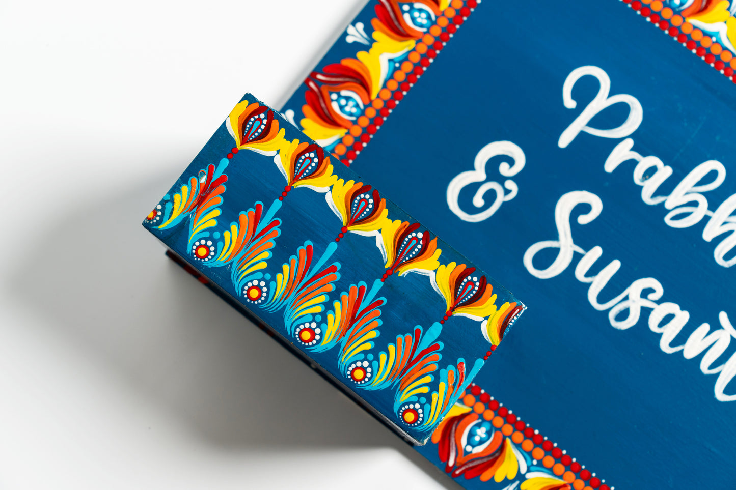 Dot Mandala Planter Nameplate – 25x30 cm – Hand-painted & Personalized