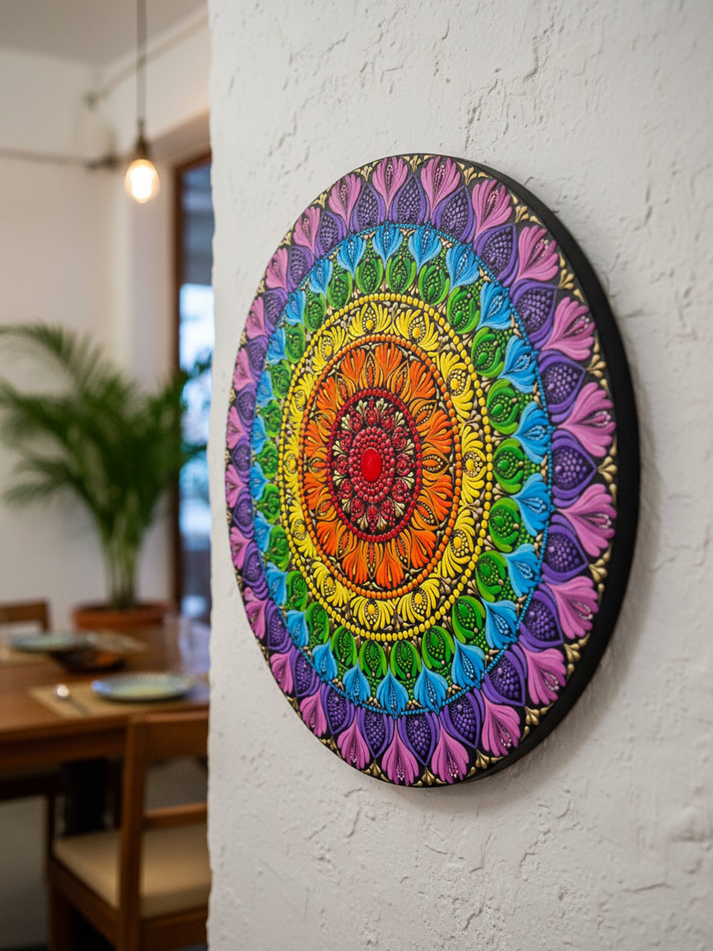 Vibrant Chakra Harmony – 7 Chakra Dot Mandala Art