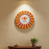 Sacred Shiv Mandala – Hand-Painted Dot Art Wall Plate