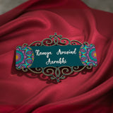 18-Inch Mandala Art Wooden & Iron Nameplate – Personalized