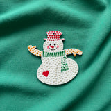 Handpainted Snowman Mandala Ornament – Christmas Tree Charm