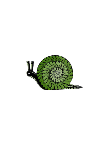Whimsical Snails – Hand-Painted Mandala Dot Art Magnets