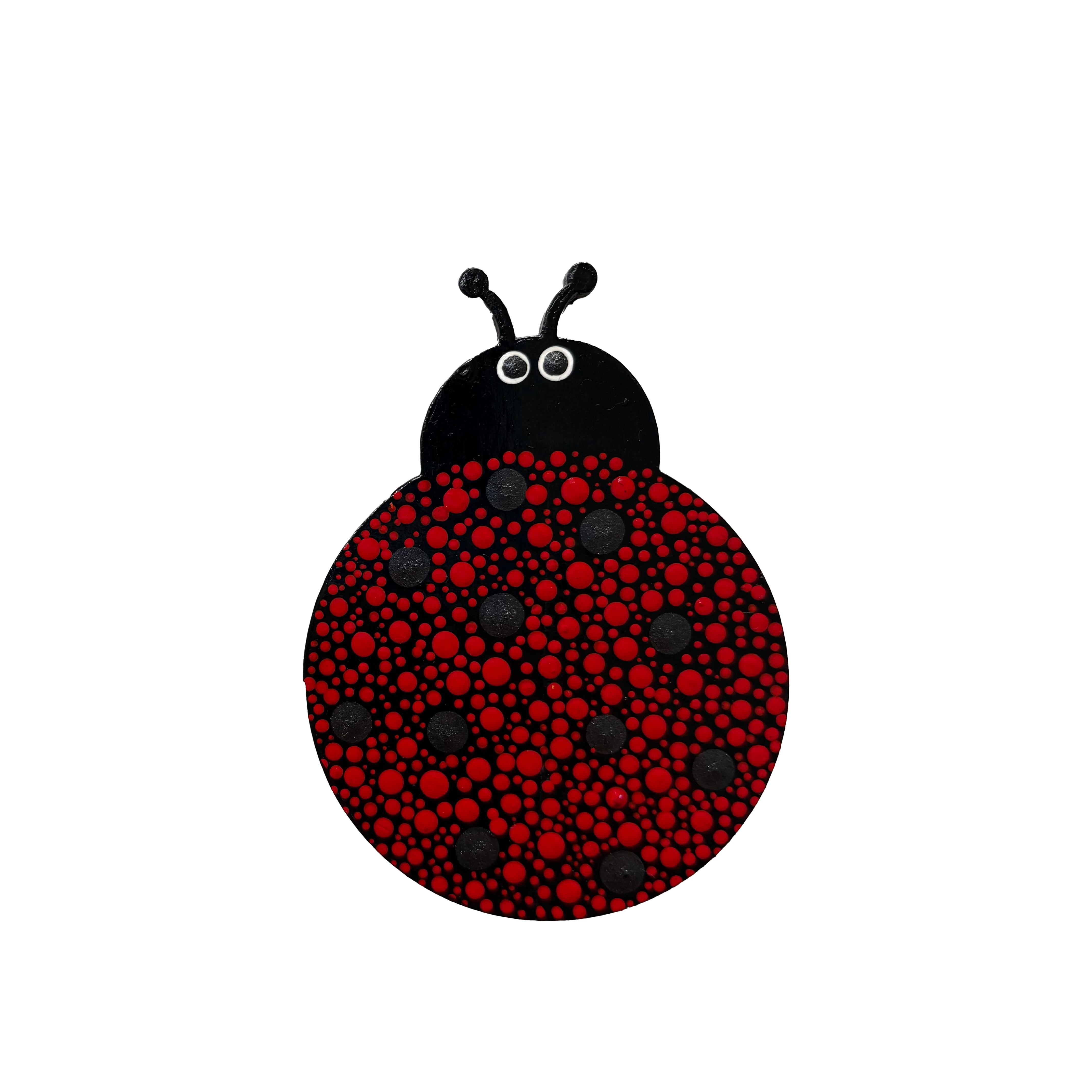 Ladybug Love – Handcrafted Mandala Dot Art Magnets