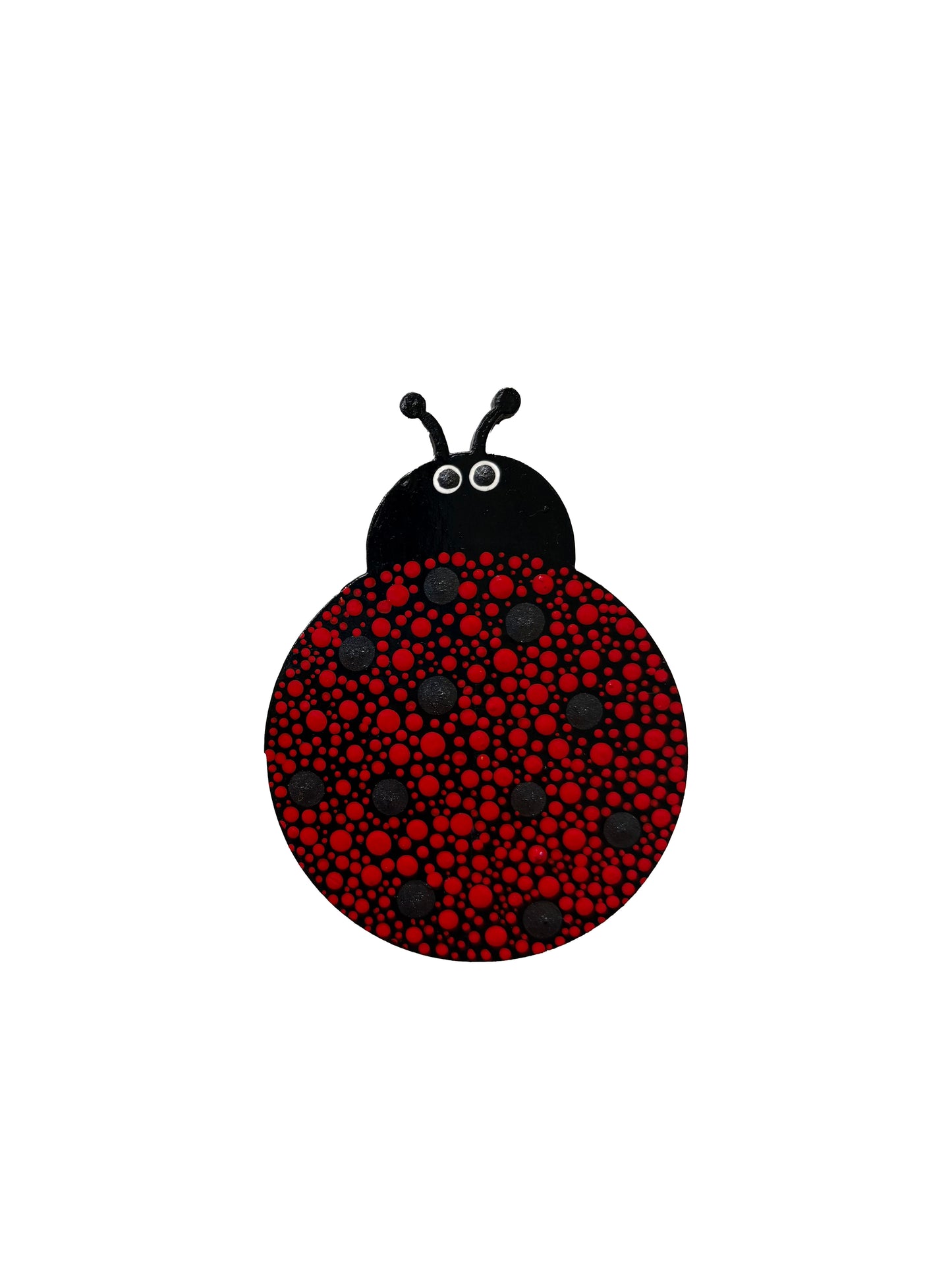 Ladybug Love – Handcrafted Mandala Dot Art Magnets