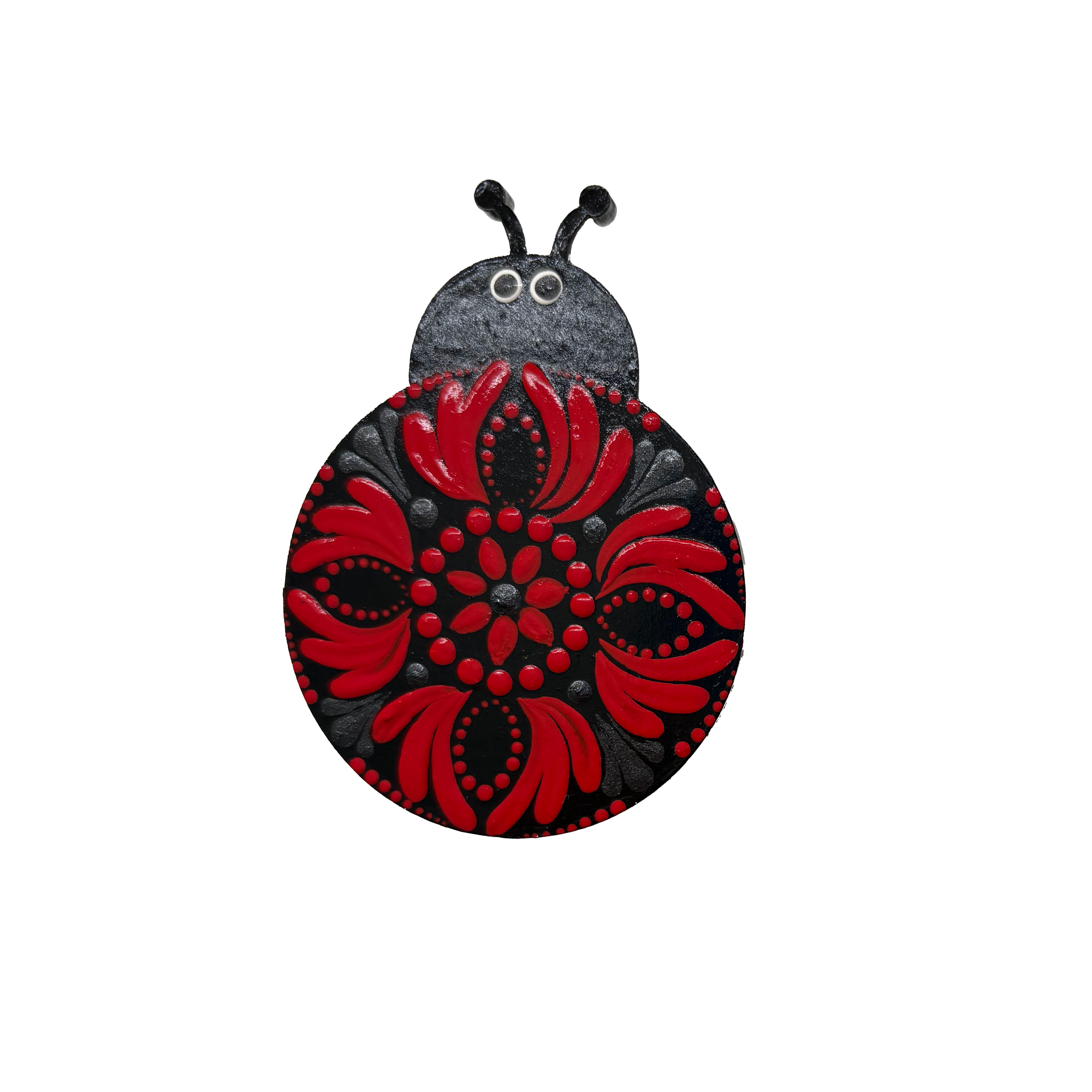 Ladybug Love – Handcrafted Mandala Dot Art Magnets