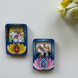 Handpainted Mandala Mini Frames – Lotus Harmony in Blue