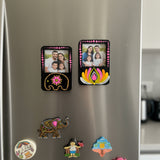 Handpainted Mandala Mini Frames – Lotus & Elephant Collection