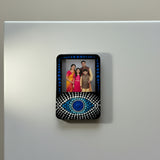Evil Eye Mandala Magnet – Handpainted Protection Charm