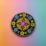 Floral Harmony Mandala Dot Art