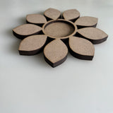 Flower Shape Mdf Base Set of 2