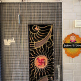 Divine Ombré Dot Mandala Nameplate with Lord Ganesha