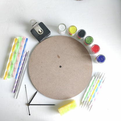 Dot Art Diy Clock Kit