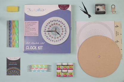 Dot Art Diy Clock Kit