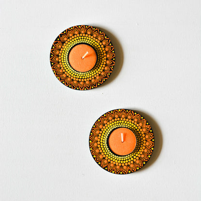 Tealight Holder Round Set Of 2