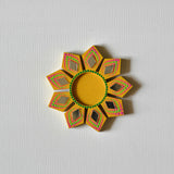 Tealight Holder Geometric Flower - Set Of 2