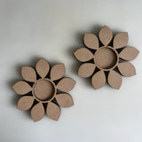 Flower Shape Mdf Base Set of 2