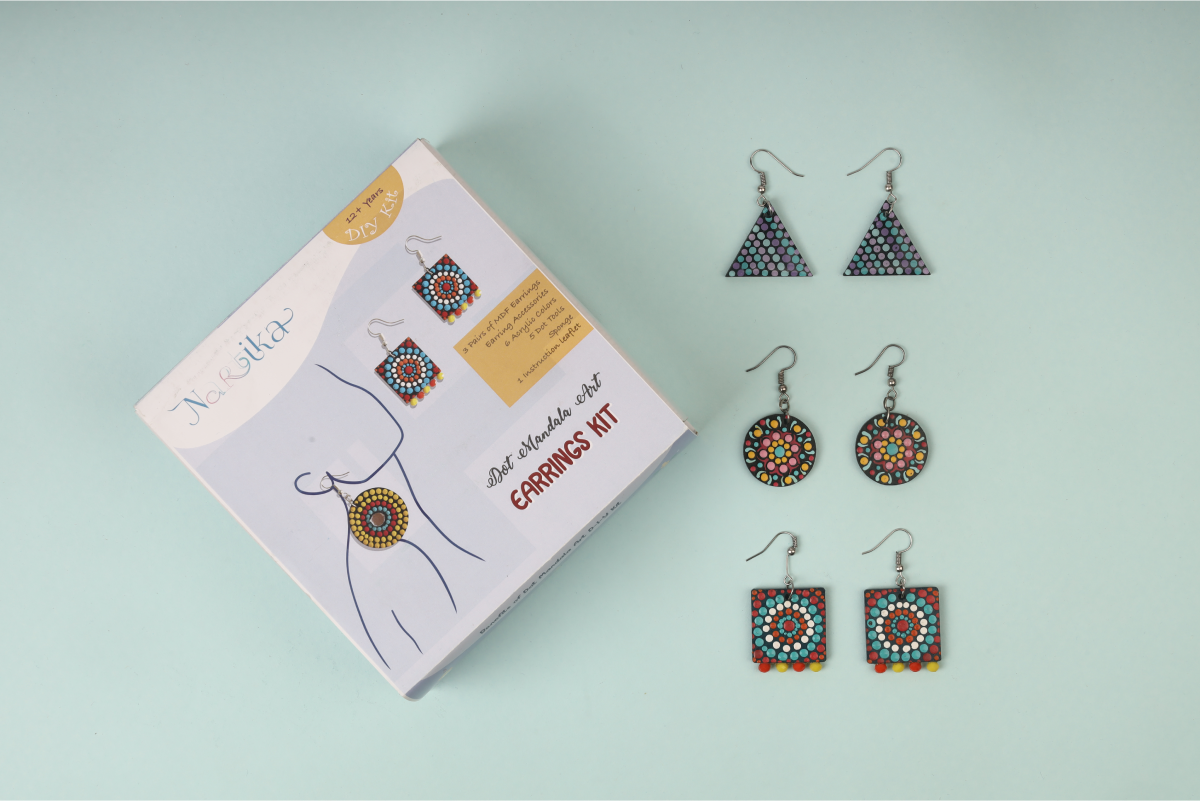 Dot Art Earrings Diy Kit