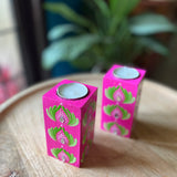 Cylindrical tealight holders