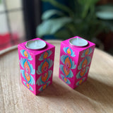 Cylindrical tealight holders