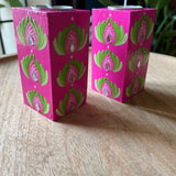 Cylindrical tealight holders