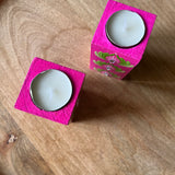 Cylindrical tealight holders