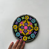 Floral Harmony Mandala Dot Art