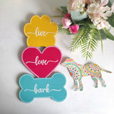 Live Love Bark – Hand-Painted Pet Wall Art with Hooks