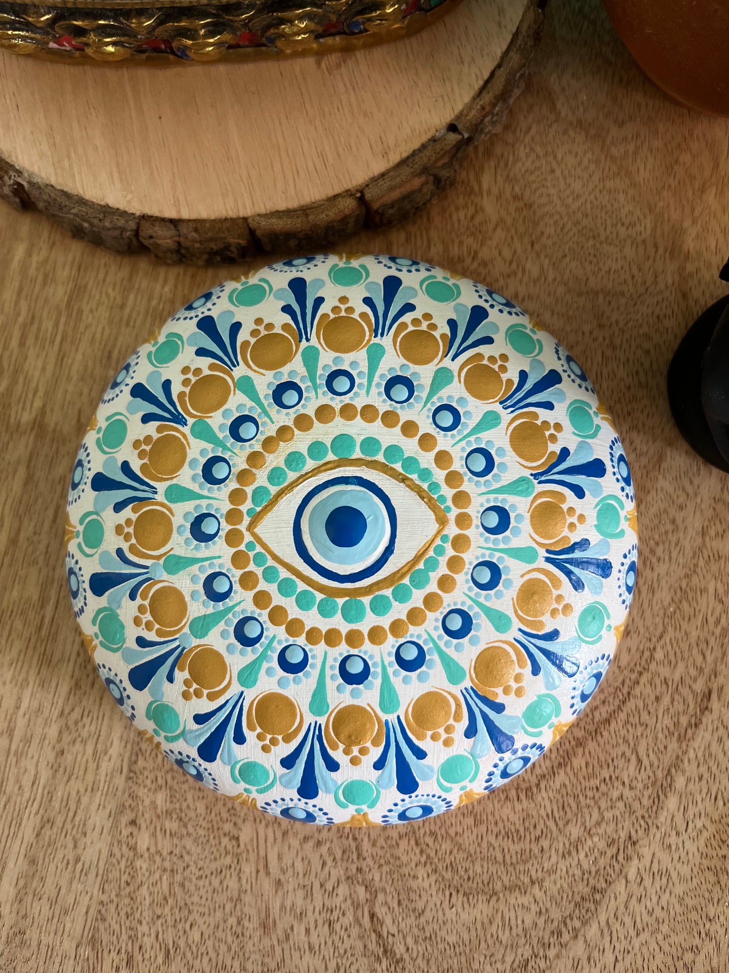 Round Stone-Ready to Paint (4.5"*1.5")