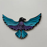 Wings of Peace – Hand-Painted Dot Mandala Bird Magnet