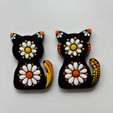 Whisker Wonders – Hand-Painted Dot Mandala Cat Magnets