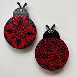 Ladybug Love – Handcrafted Mandala Dot Art Magnets