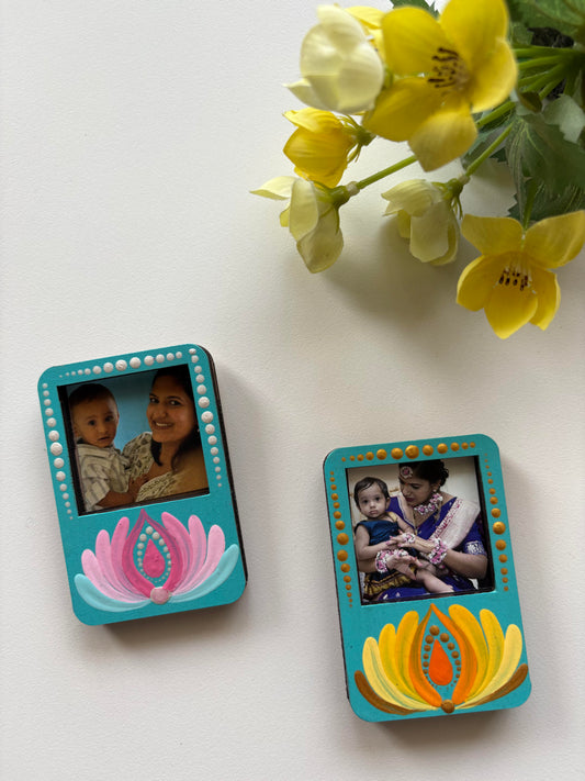 Handpainted Mandala Mini Frames – Cherished Memories in Bloom