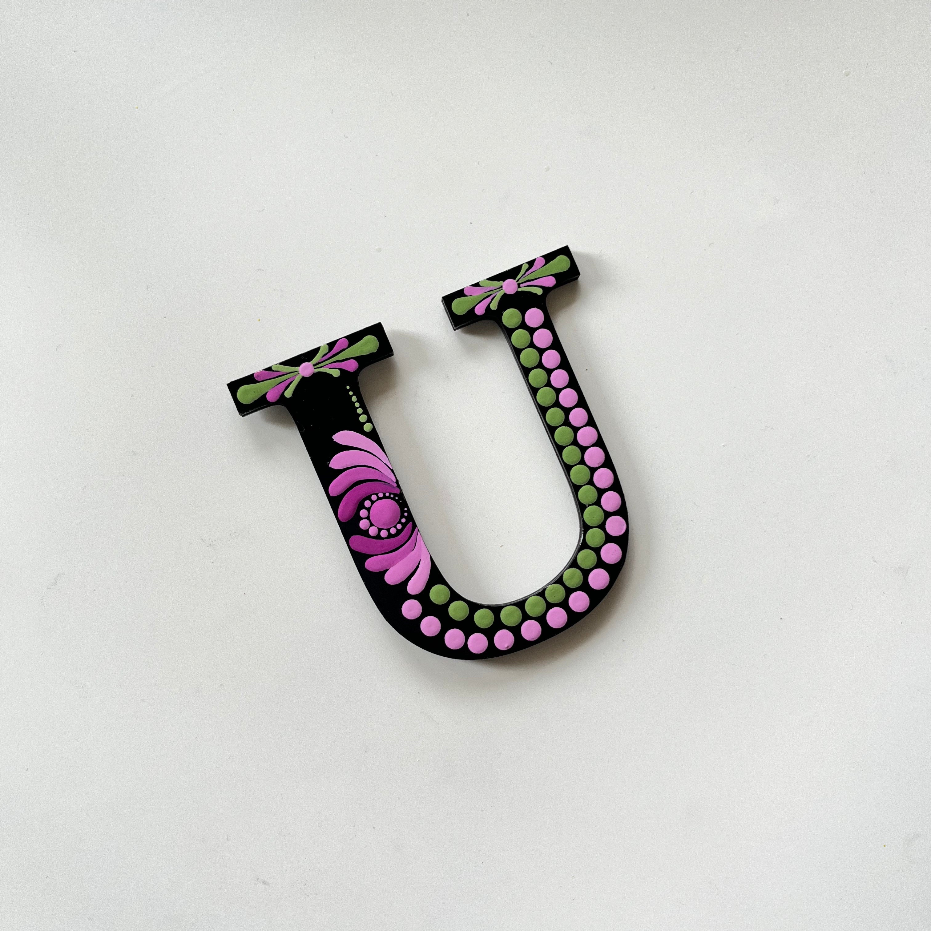 Handpainted Mandala Dot Art Alphabet ‘A to Z’ – Magnets