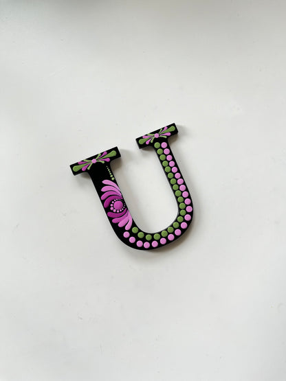 Handpainted Mandala Dot Art Alphabet ‘A to Z’ – Magnets