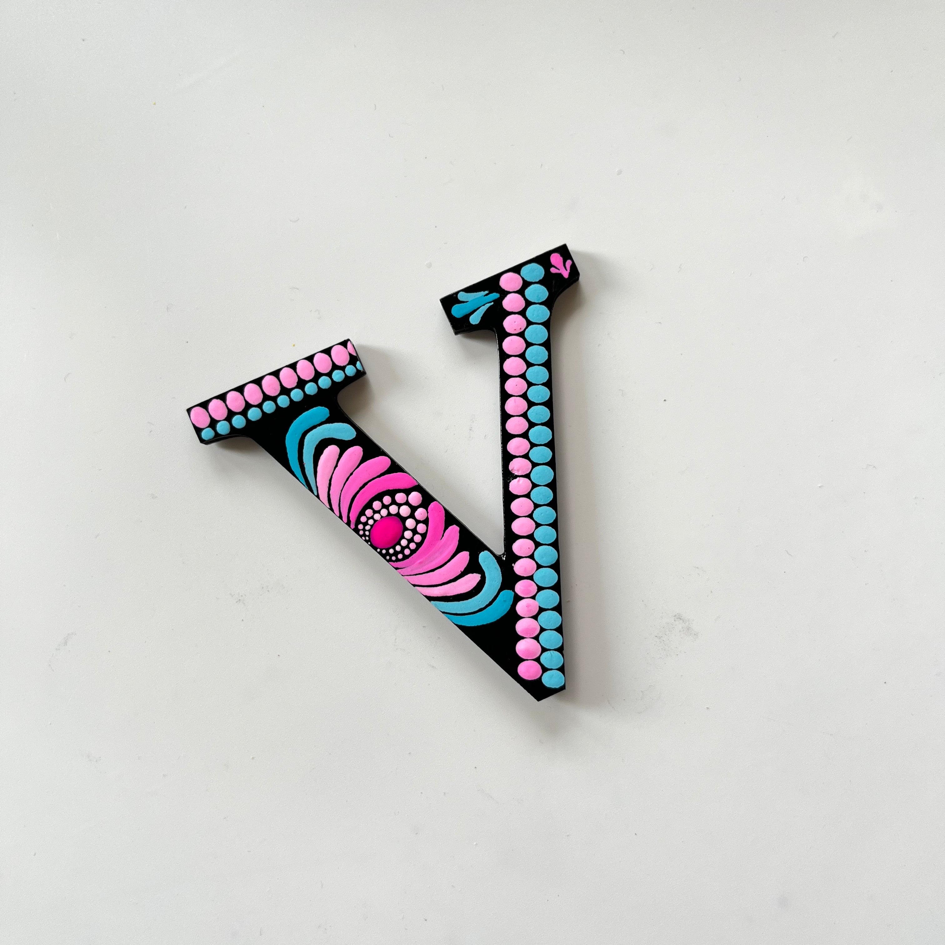 Handpainted Mandala Dot Art Alphabet ‘A to Z’ – Magnets