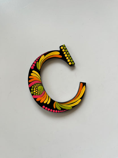Handpainted Mandala Dot Art Alphabet ‘A to Z’ – Magnets