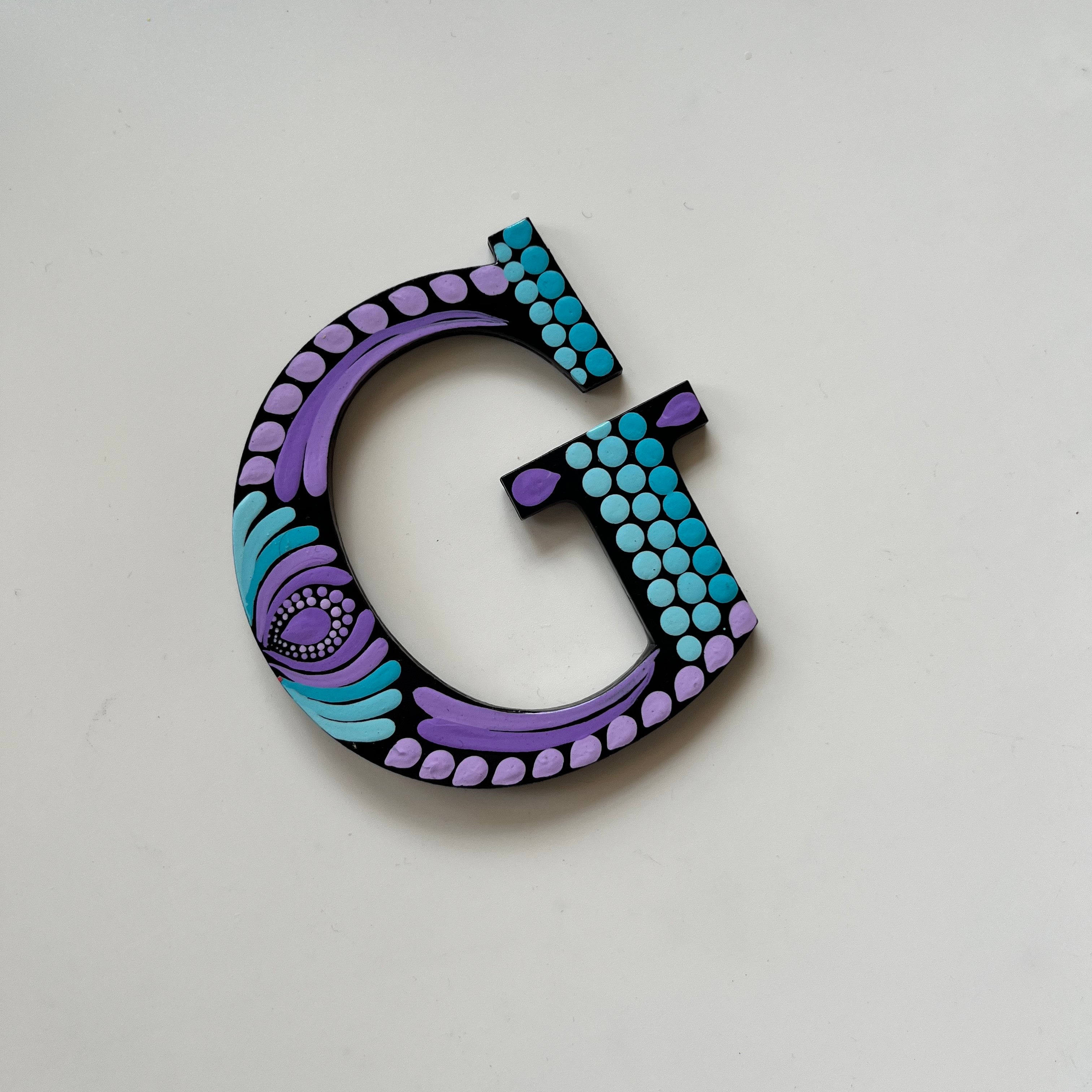 Handpainted Mandala Dot Art Alphabet ‘A to Z’ – Magnets