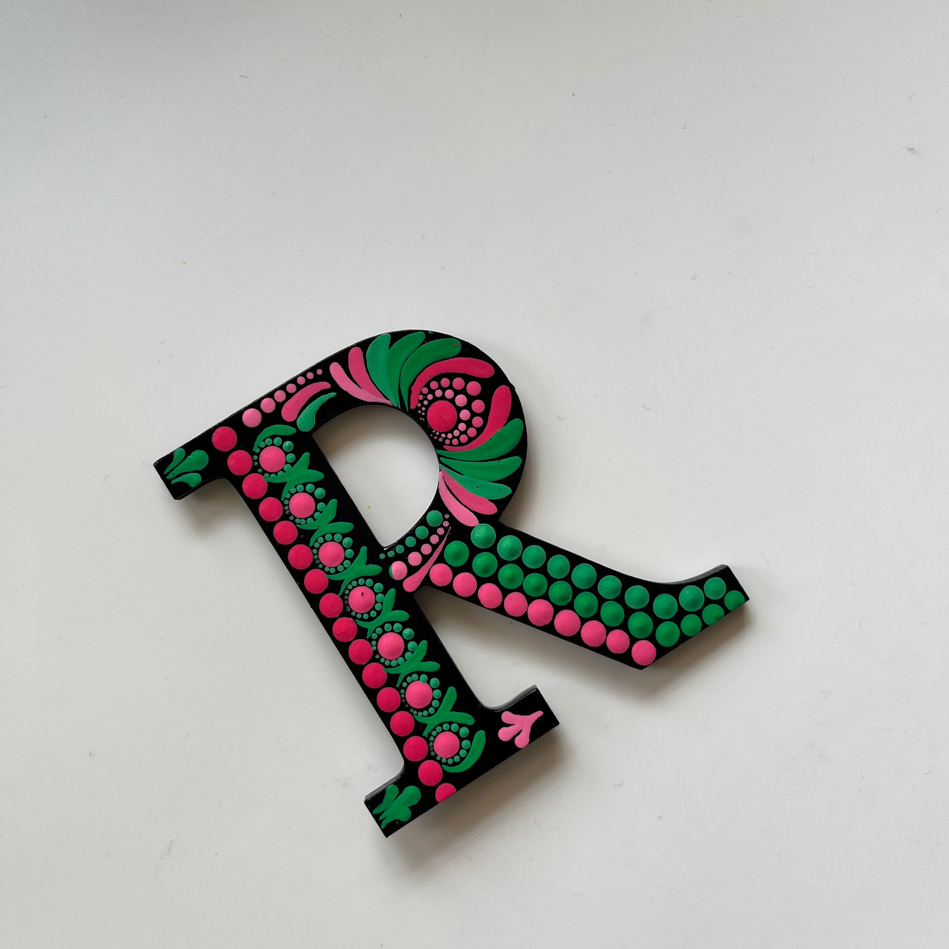 Handpainted Mandala Dot Art Alphabet ‘A to Z’ – Magnets