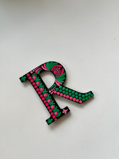 Handpainted Mandala Dot Art Alphabet ‘A to Z’ – Magnets
