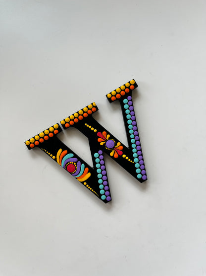 Handpainted Mandala Dot Art Alphabet ‘A to Z’ – Magnets