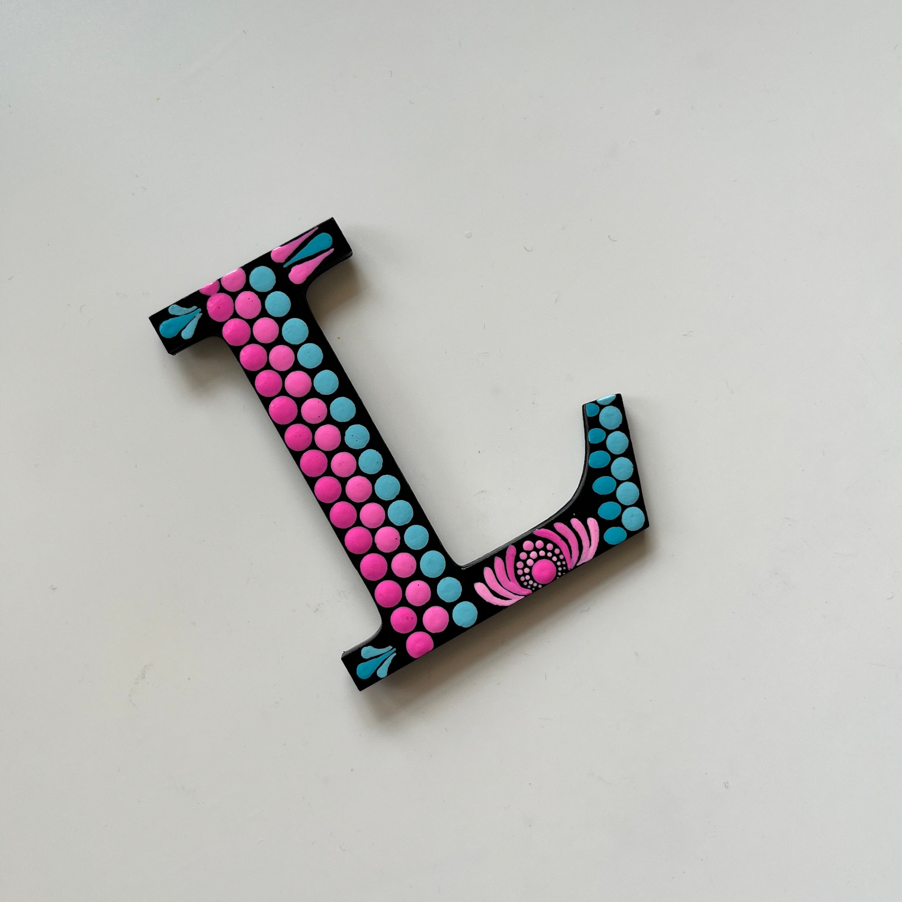 Handpainted Mandala Dot Art Alphabet ‘A to Z’ – Magnets