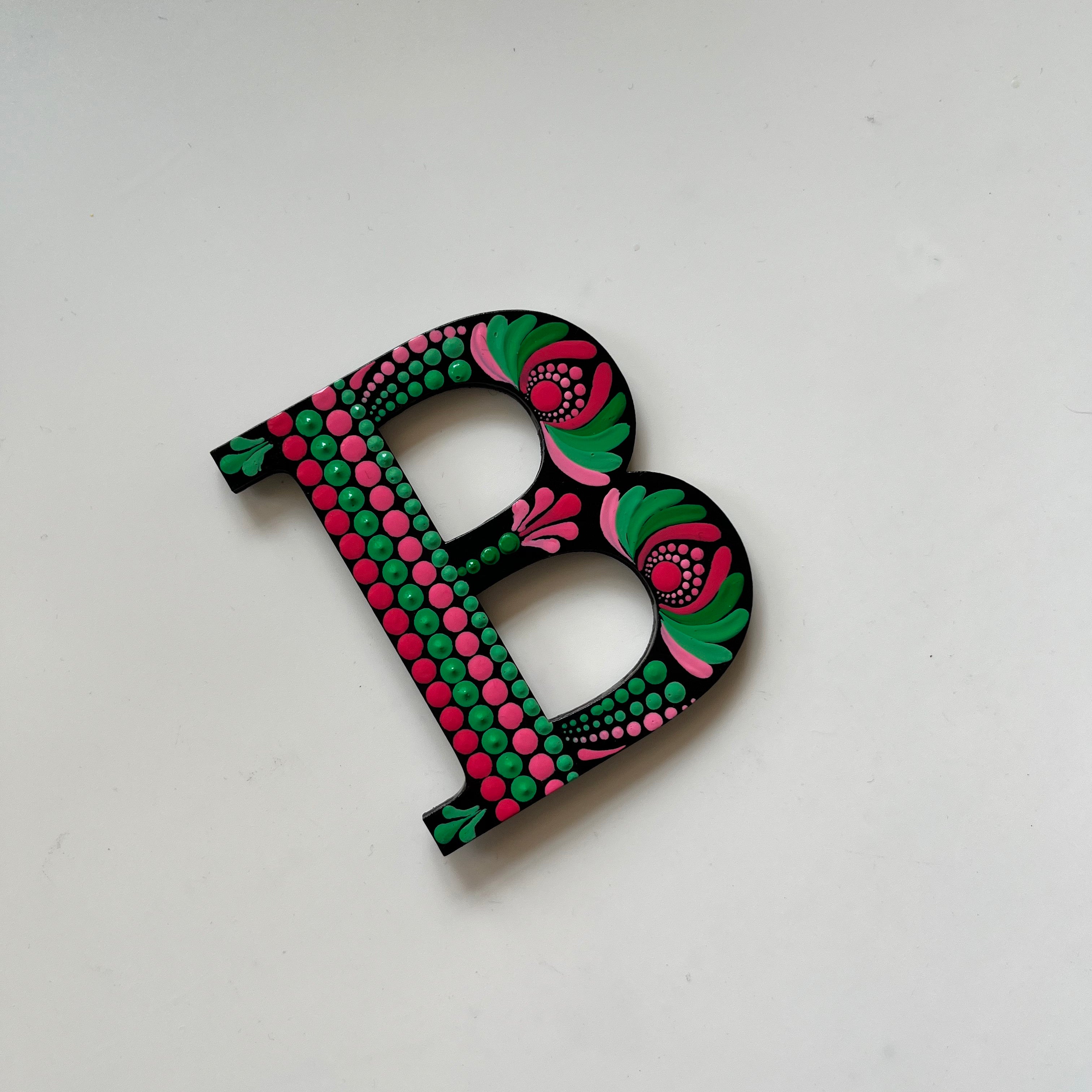 Handpainted Mandala Dot Art Alphabet ‘A to Z’ – Magnets